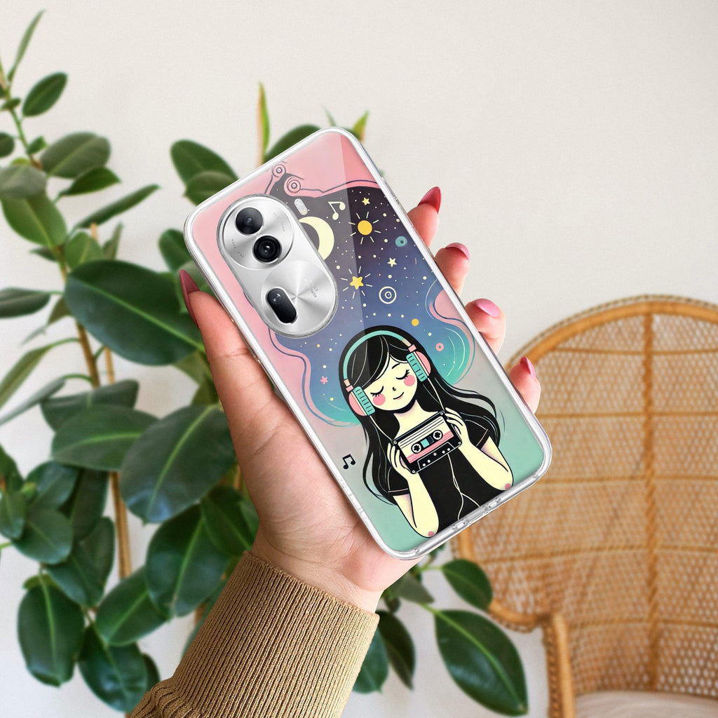Luna Transparent Silicon Case For Oppo Reno 11 Pro 5G