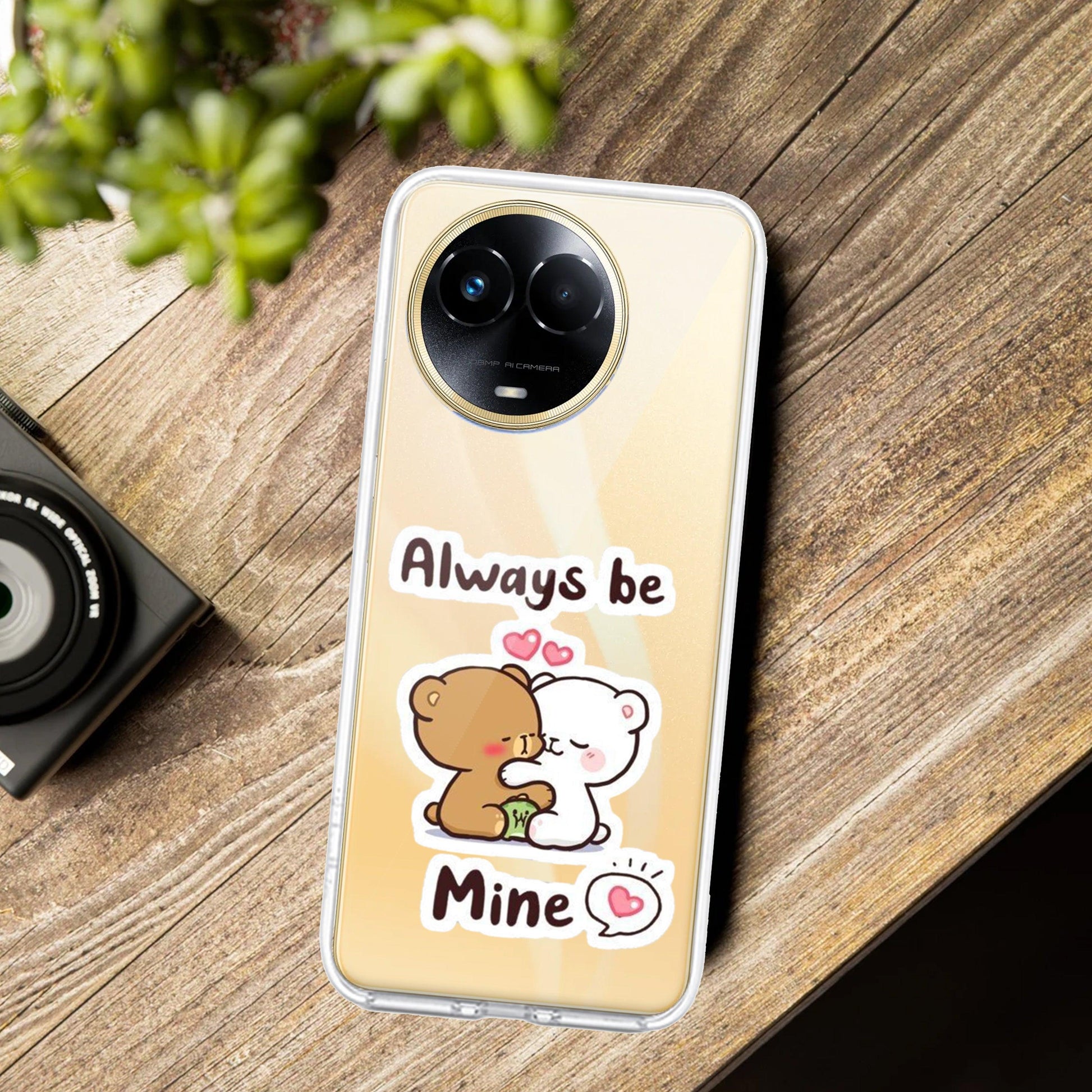 Cute Cuddle Bears Transparent Silicon Case For Realme/Narzo - ShopOnCliQ