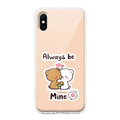 Cute Cuddle Bears Transparent Silicon Case For iPhone X/Xs