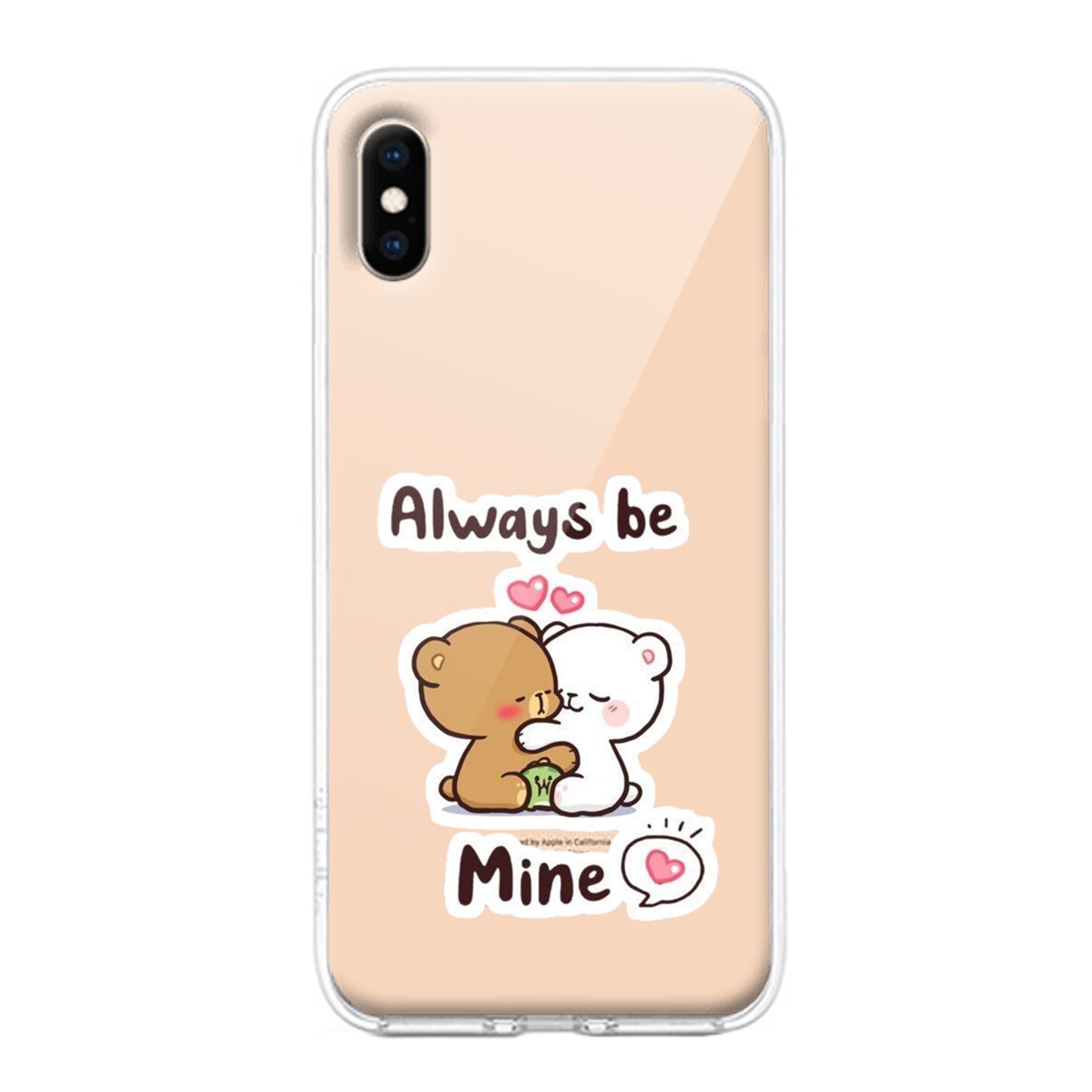 Cute Cuddle Bears Transparent Silicon Case For iPhone - ShopOnCliQ