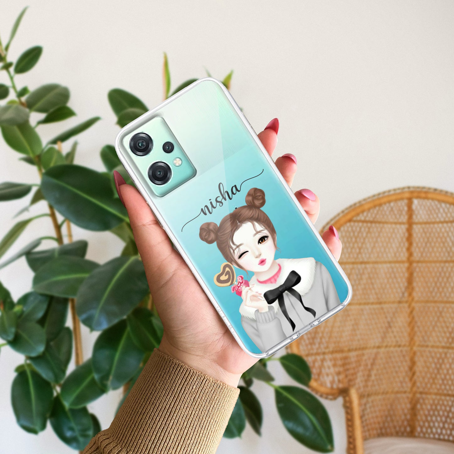 Candy Wink Customize Transparent Silicon Case For OnePlus