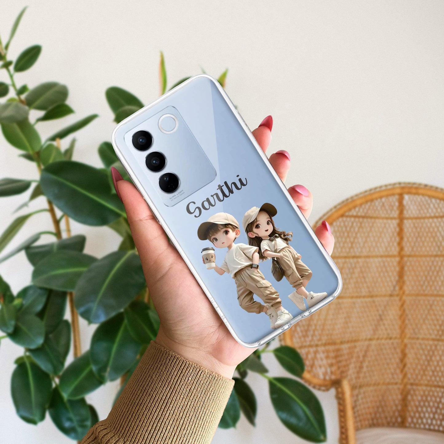 Sweet Harmony Customize Transparent Silicon Case V2 For Vivo