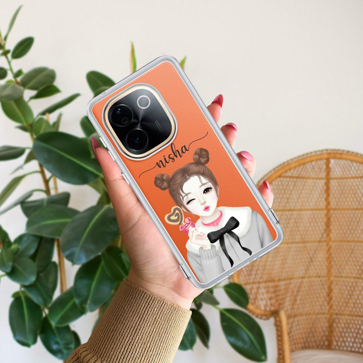 Candy Wink Customize Transparent Silicon Case For Vivo