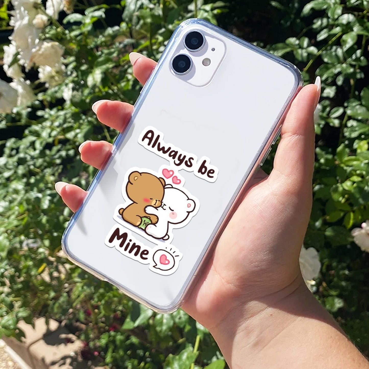 Cute Cuddle Bears Transparent Silicon Case For iPhone - ShopOnCliQ