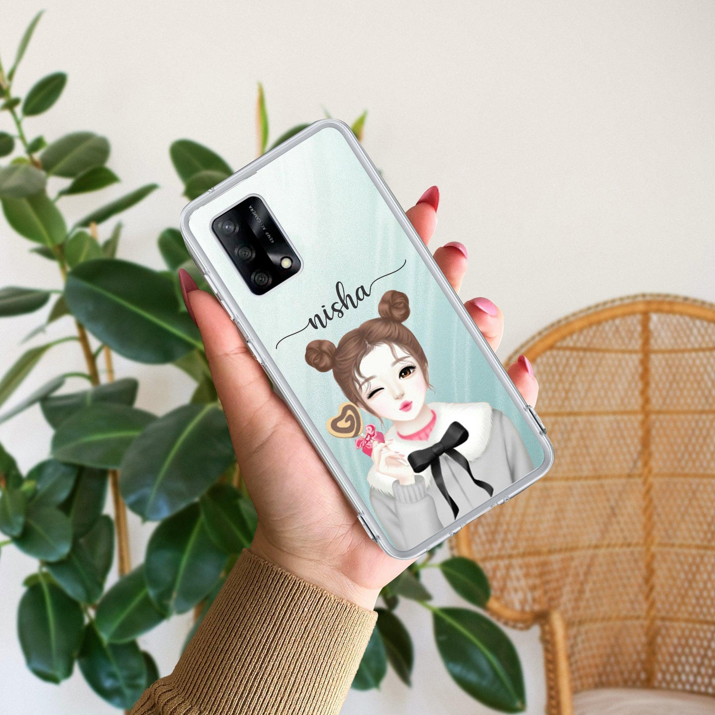 Candy Wink Customize Transparent Silicon Case For Oppo