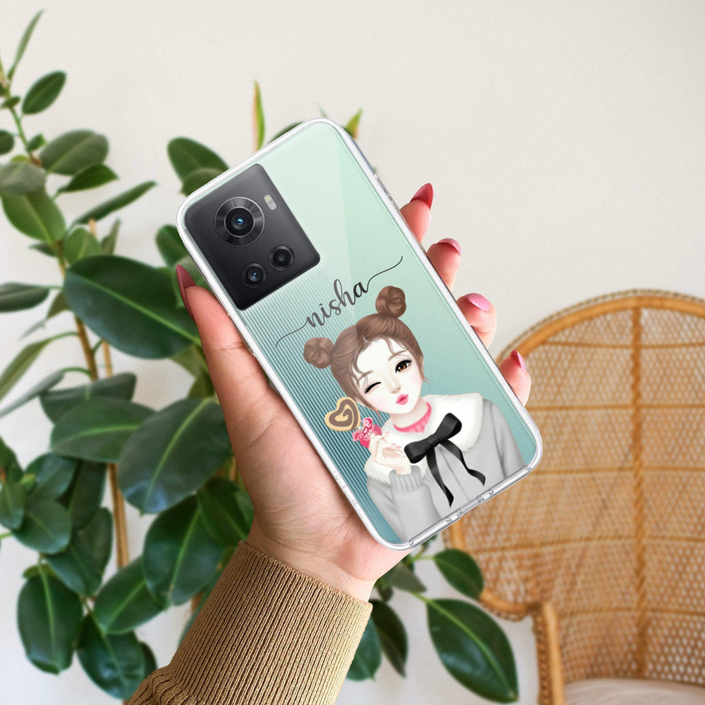 Candy Wink Customize Anti Yellow Case For OnePlus 10R 5G