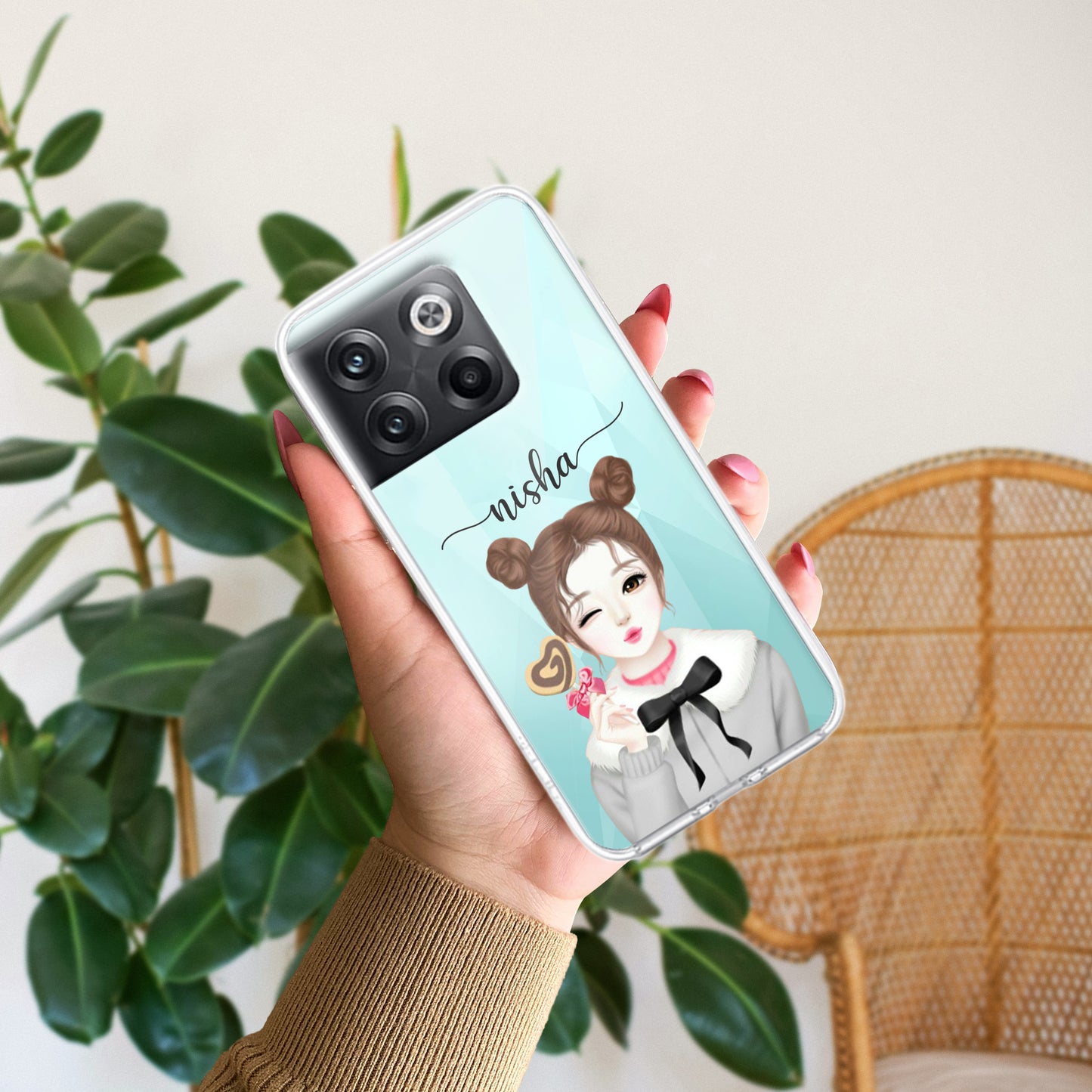 Candy Wink Customize Transparent Silicon Case For OnePlus