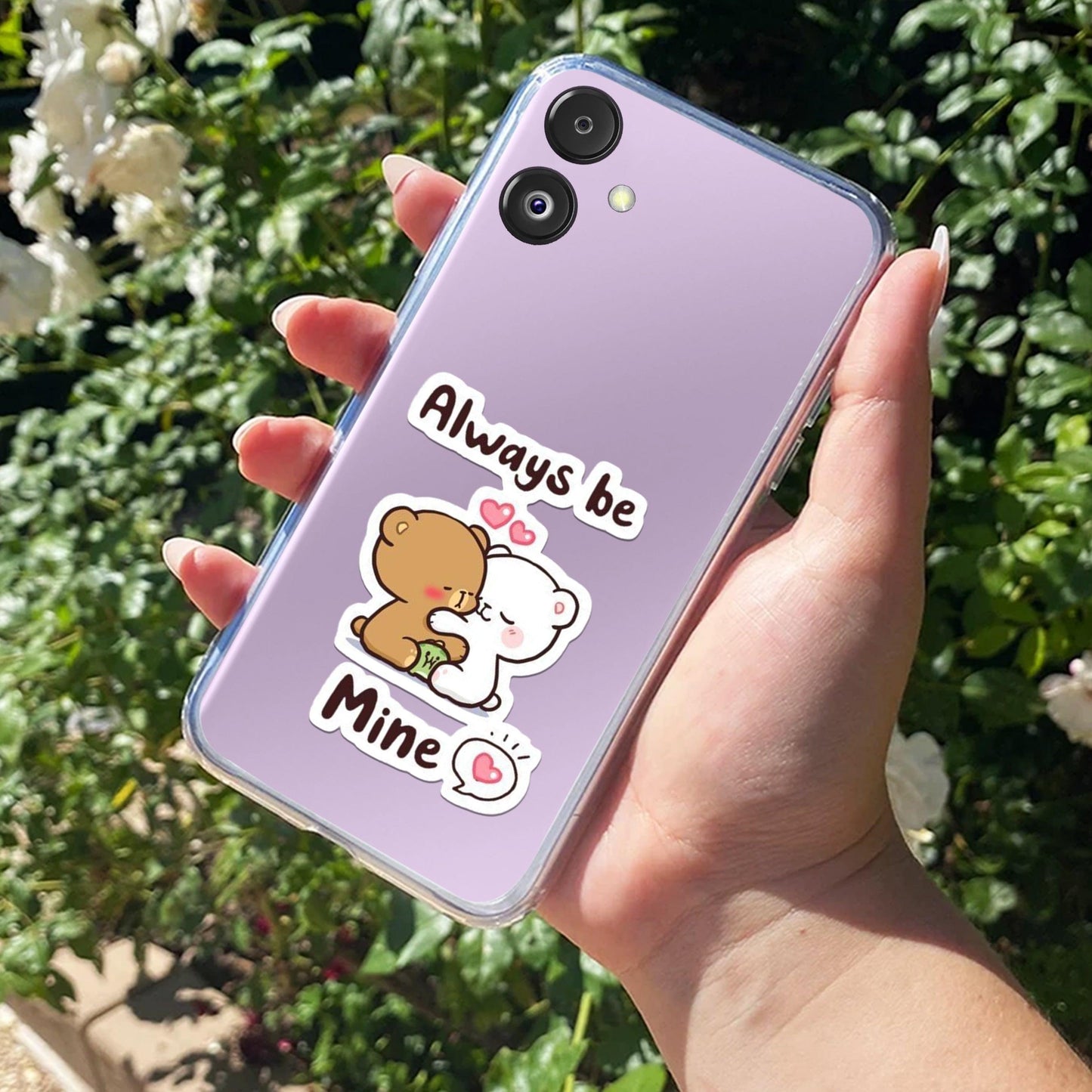 Cute Cuddle Bears Transparent Silicon Case For Samsung