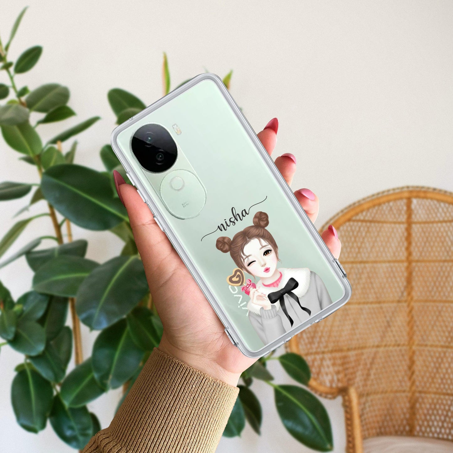 Candy Wink Customize Transparent Silicon Case For Vivo