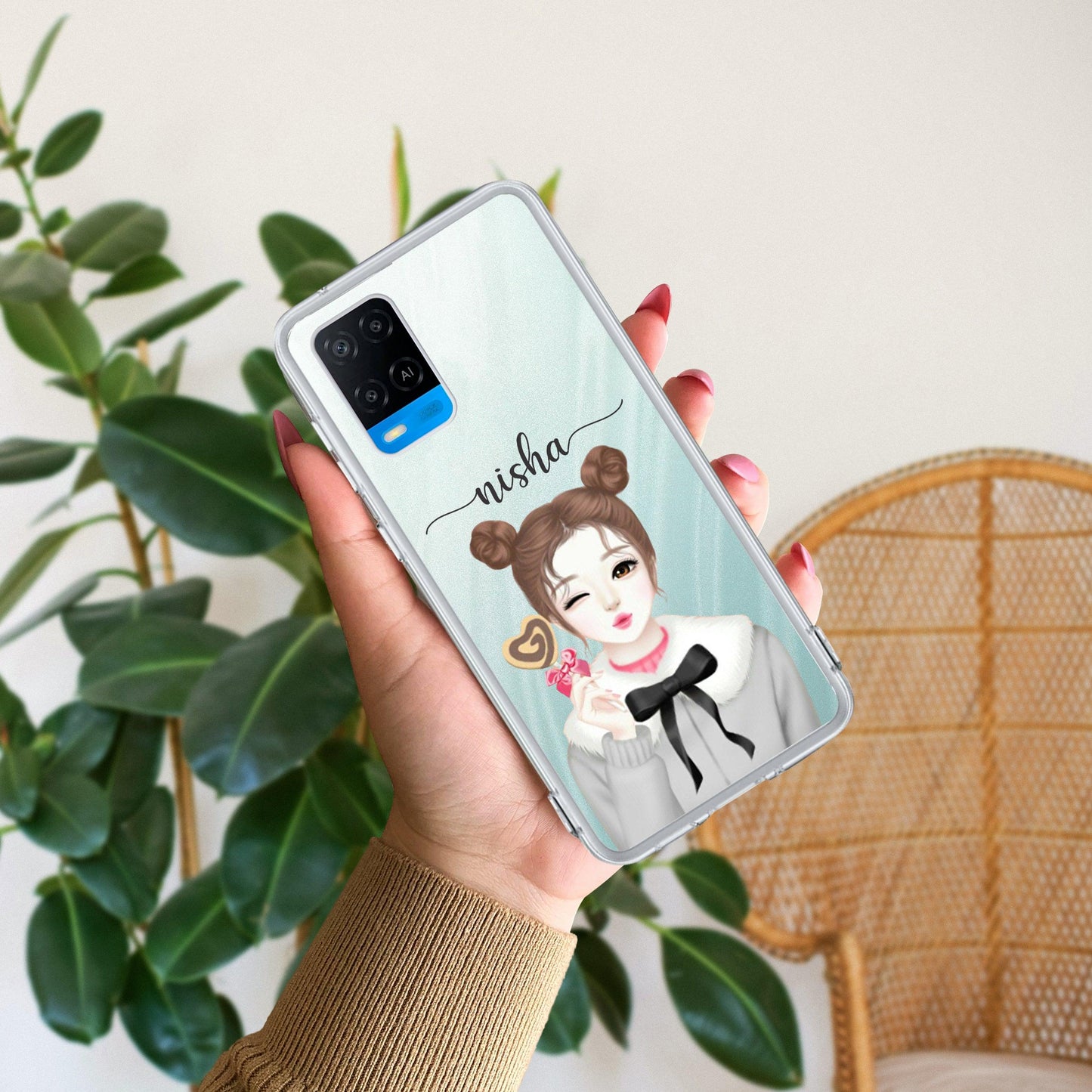 Candy Wink Customize Transparent Silicon Case For Oppo - ShopOnCliQ