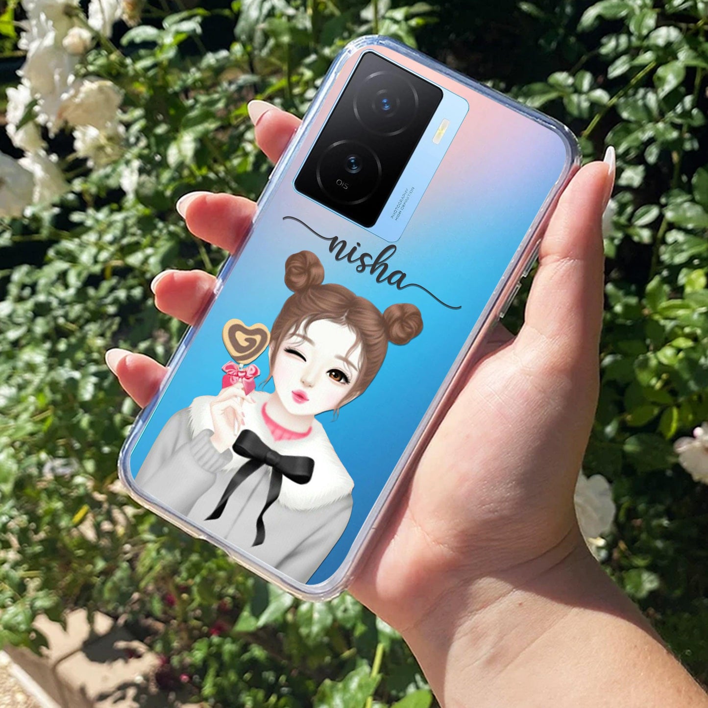 Candy Wink Customize Transparent Silicon Case For iQOO