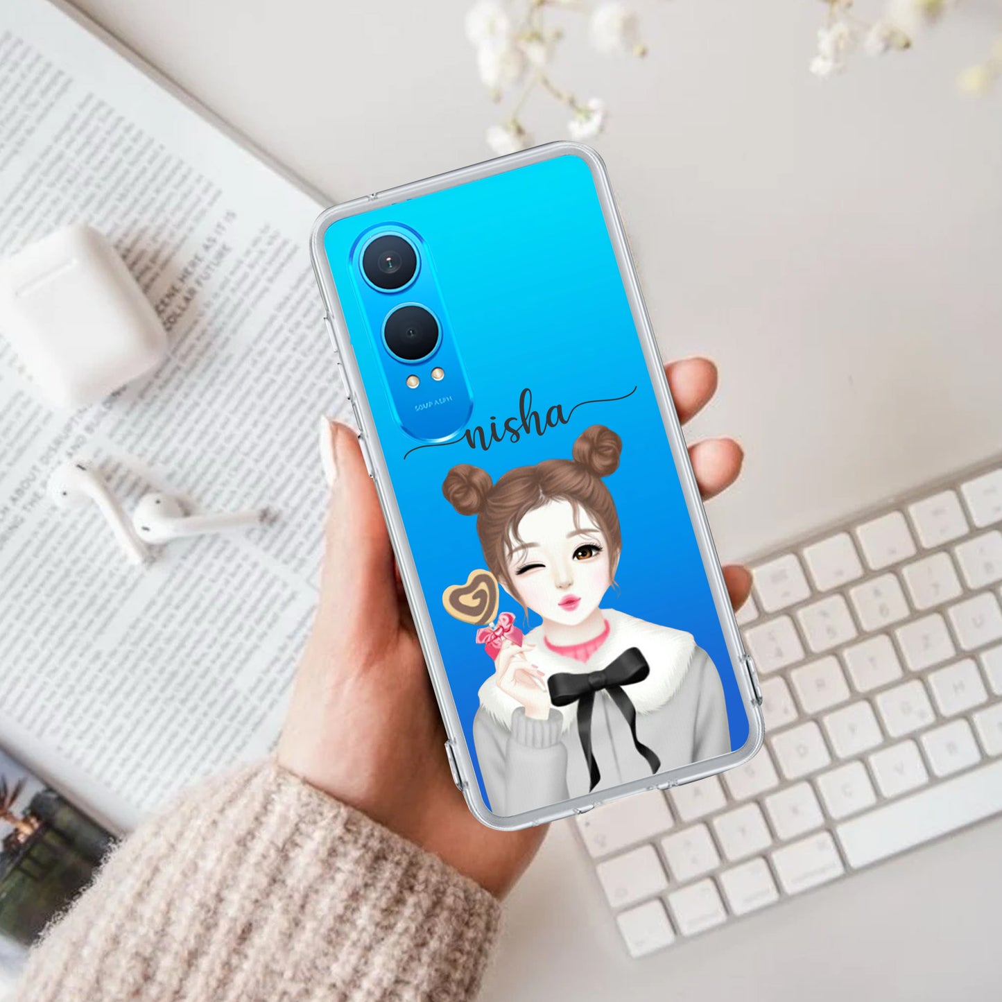 Candy Wink Customize Transparent Silicon Case For OnePlus