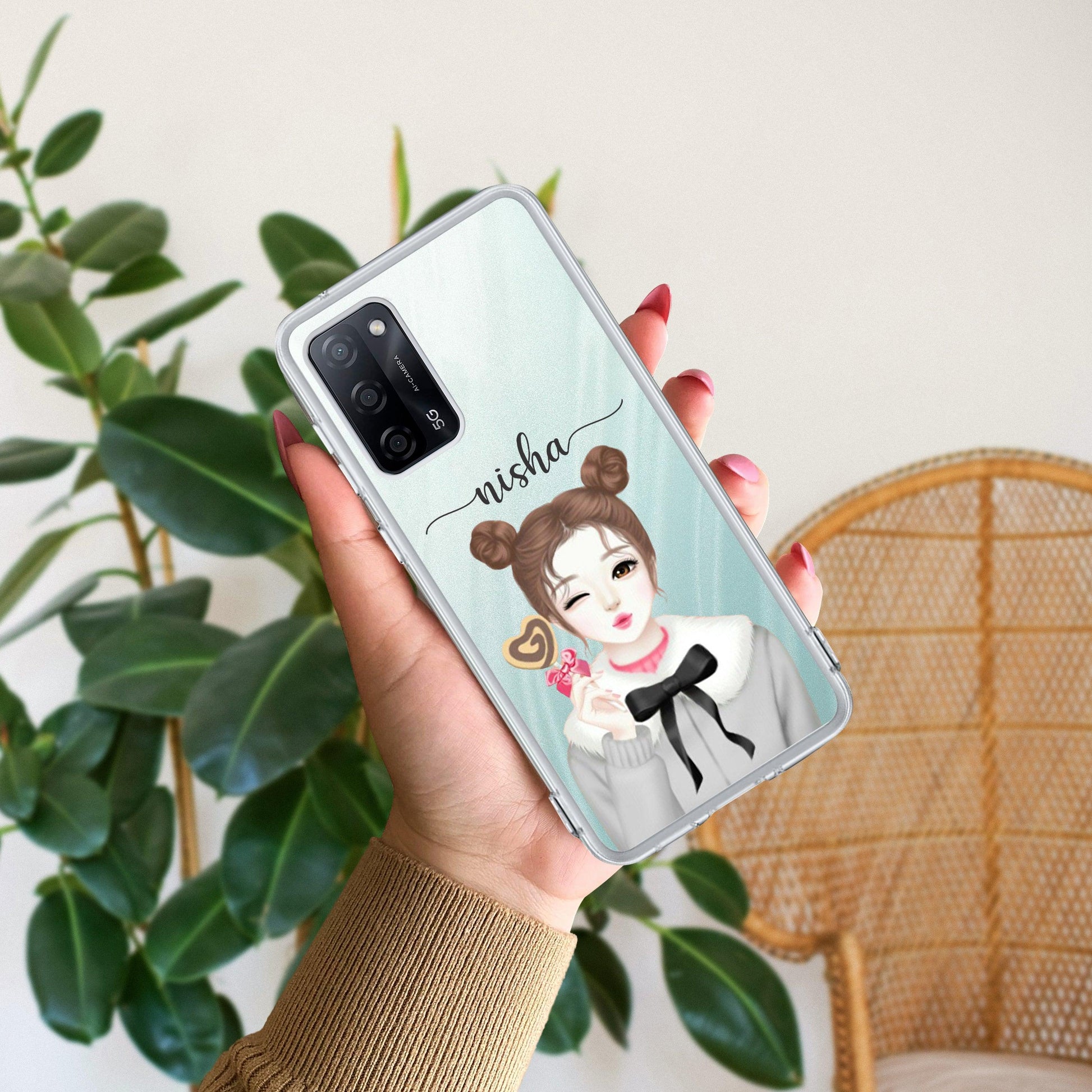 Candy Wink Customize Transparent Silicon Case For Oppo - ShopOnCliQ