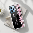Pink Floral Customize Transparent Silicon Case For Redmi Note 11T 5G