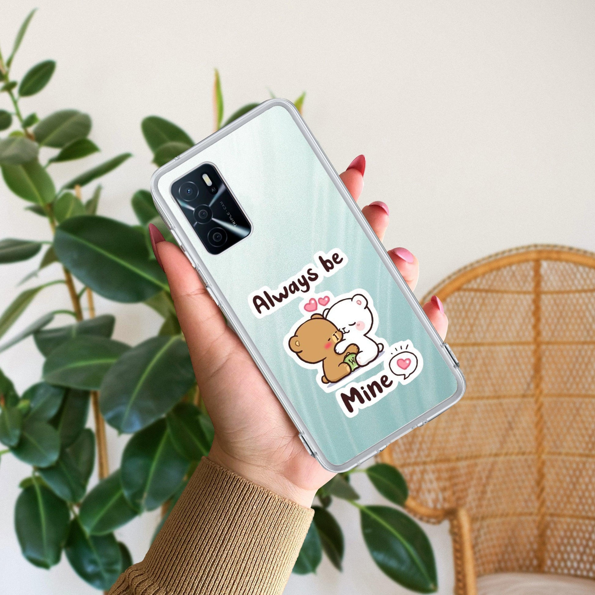 Cute Cuddle Bears Transparent Silicon Case For Oppo - ShopOnCliQ