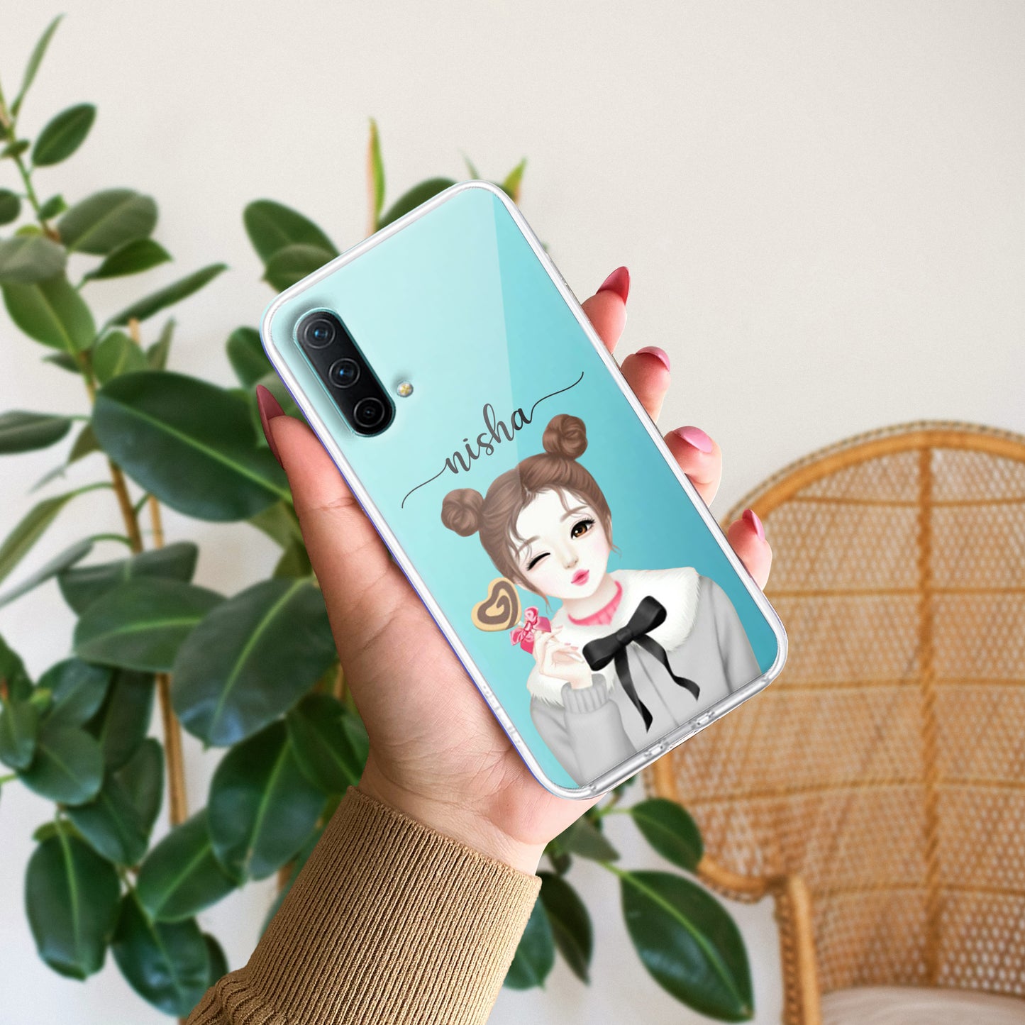 Candy Wink Customize Transparent Silicon Case For OnePlus - ShopOnCliQ