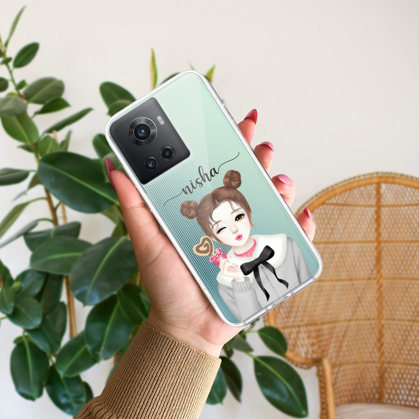 Candy Wink Customize Transparent Silicon Case For OnePlus - ShopOnCliQ