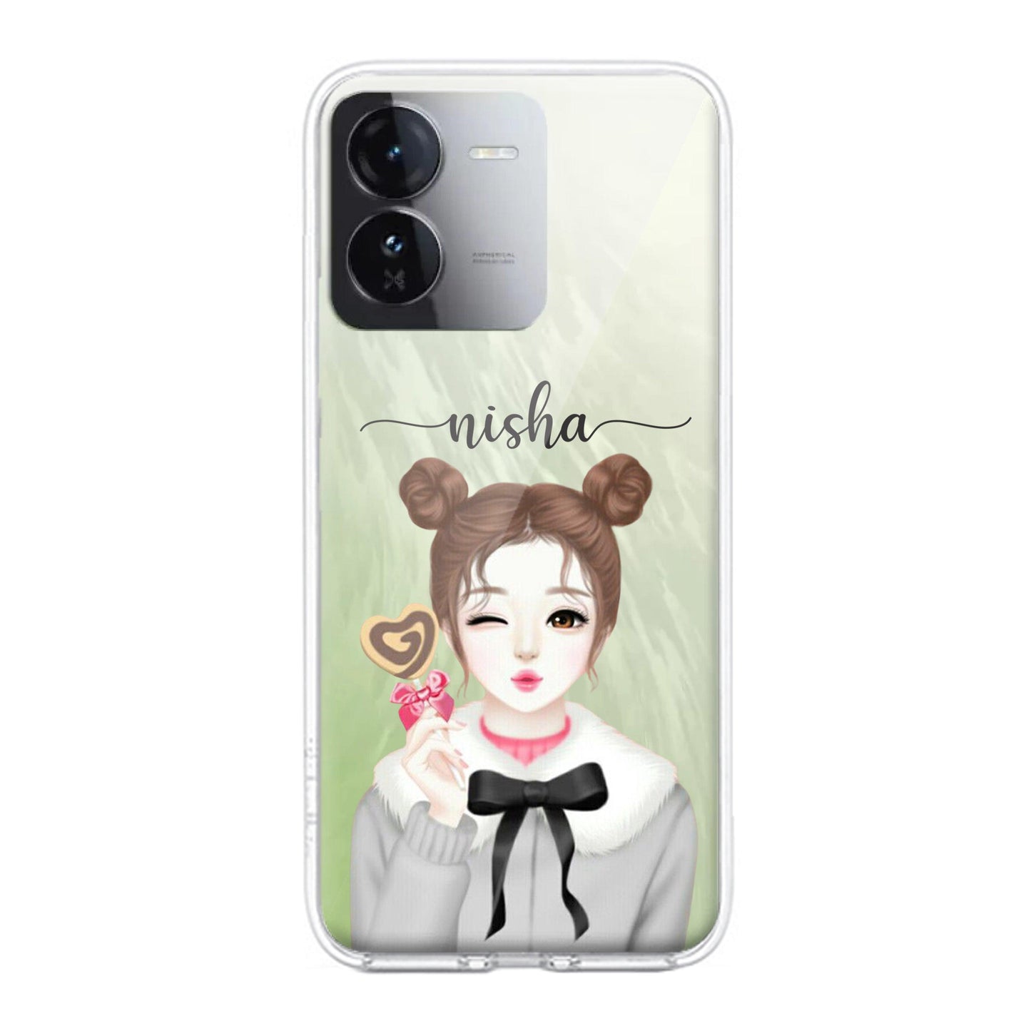 Candy Wink Customize Transparent Silicon Case For iQOO