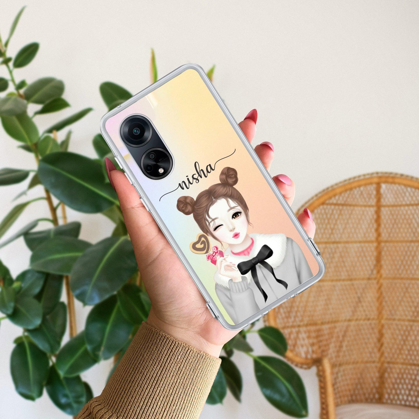 Candy Wink Customize Transparent Silicon Case For Oppo - ShopOnCliQ