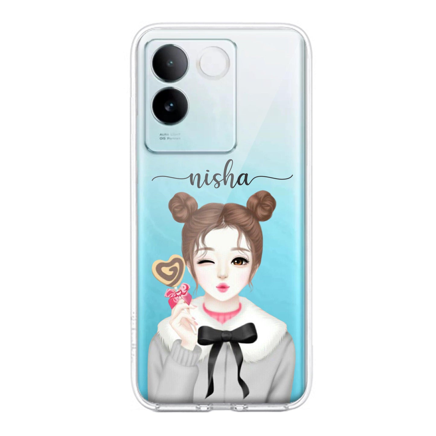 Candy Wink Customize Transparent Silicon Case For iQOO