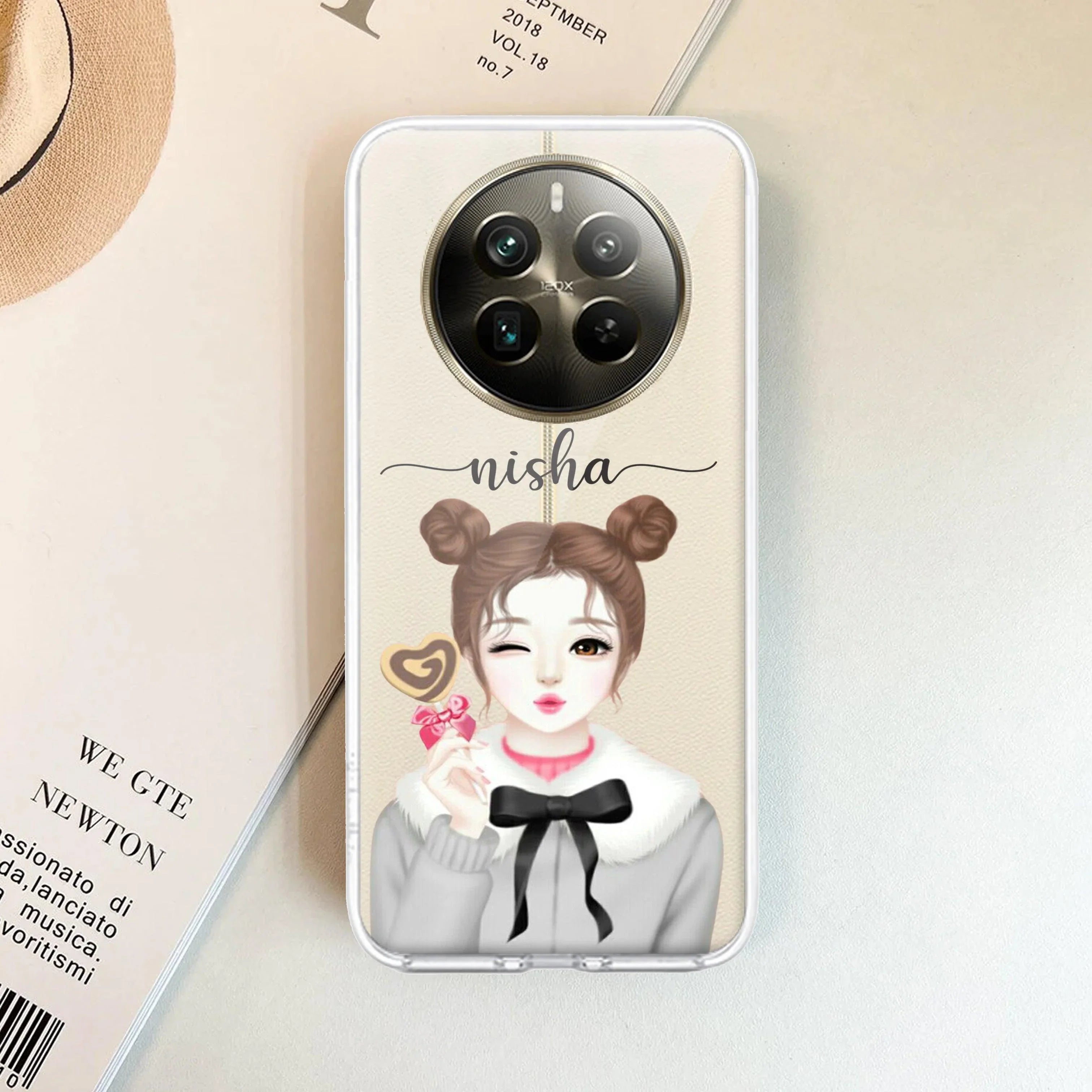 Candy Wink Customize Transparent Silicon Case For Realme 14x 5G