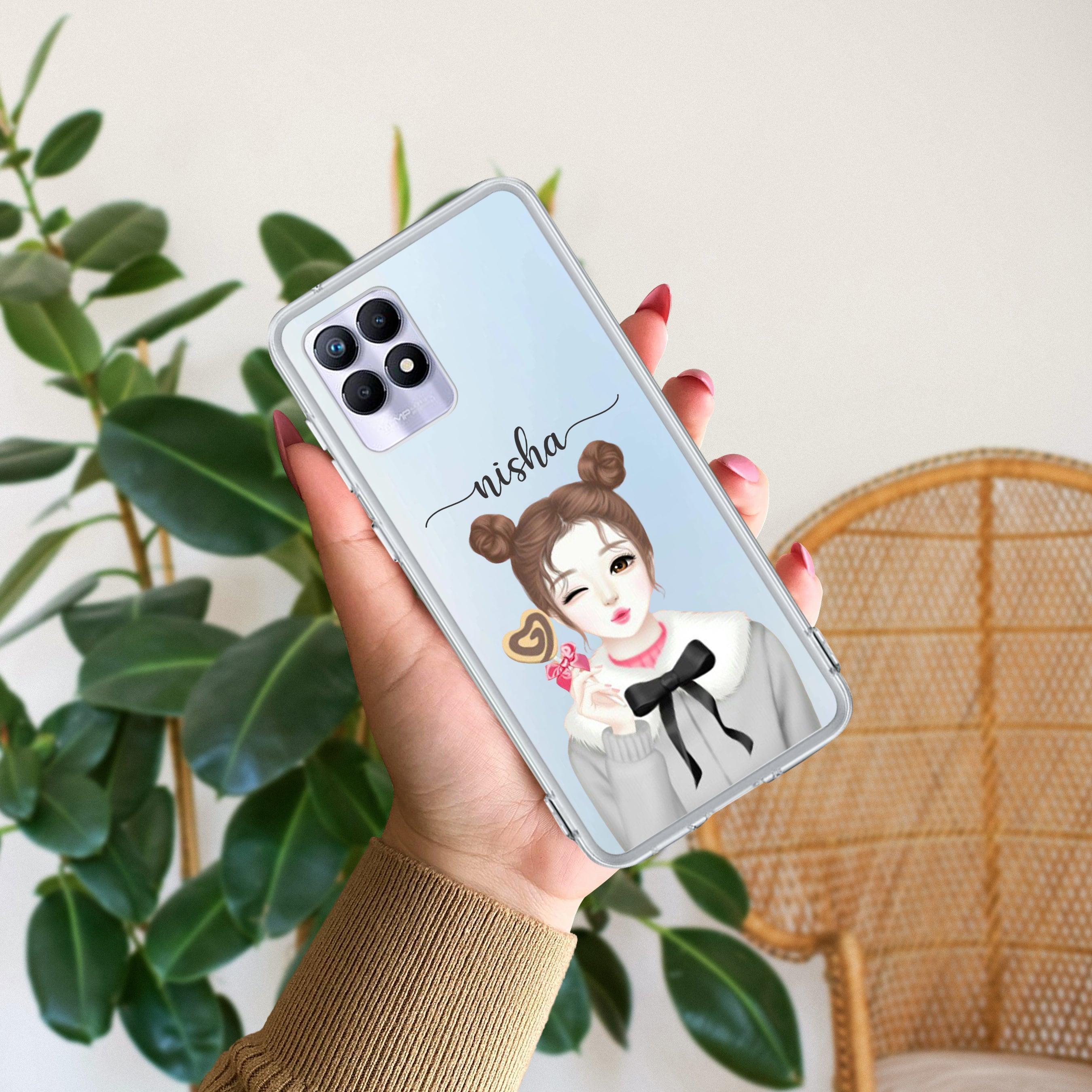 Candy Wink Customize Anti Yelllow Case For Realme 8i / Realme Narzo 50
