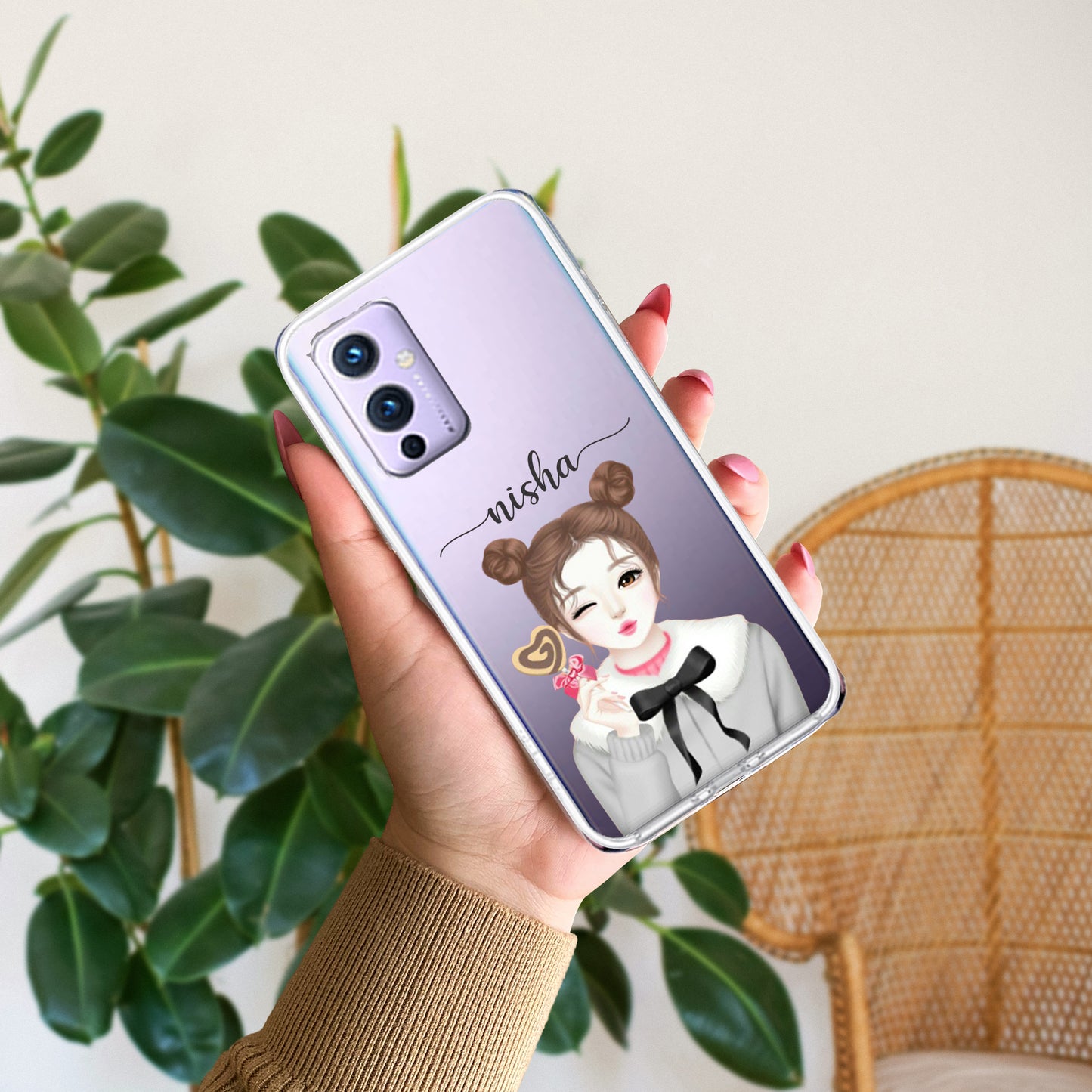 Candy Wink Customize Transparent Silicon Case For OnePlus - ShopOnCliQ