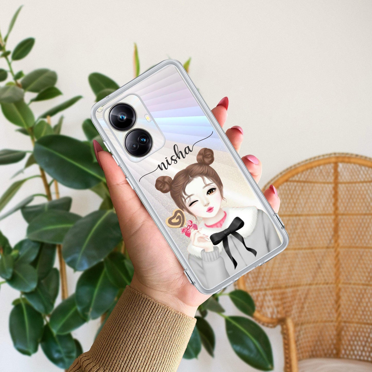 Candy Wink Customize Transparent Silicon Case For Realme/Narzo - ShopOnCliQ