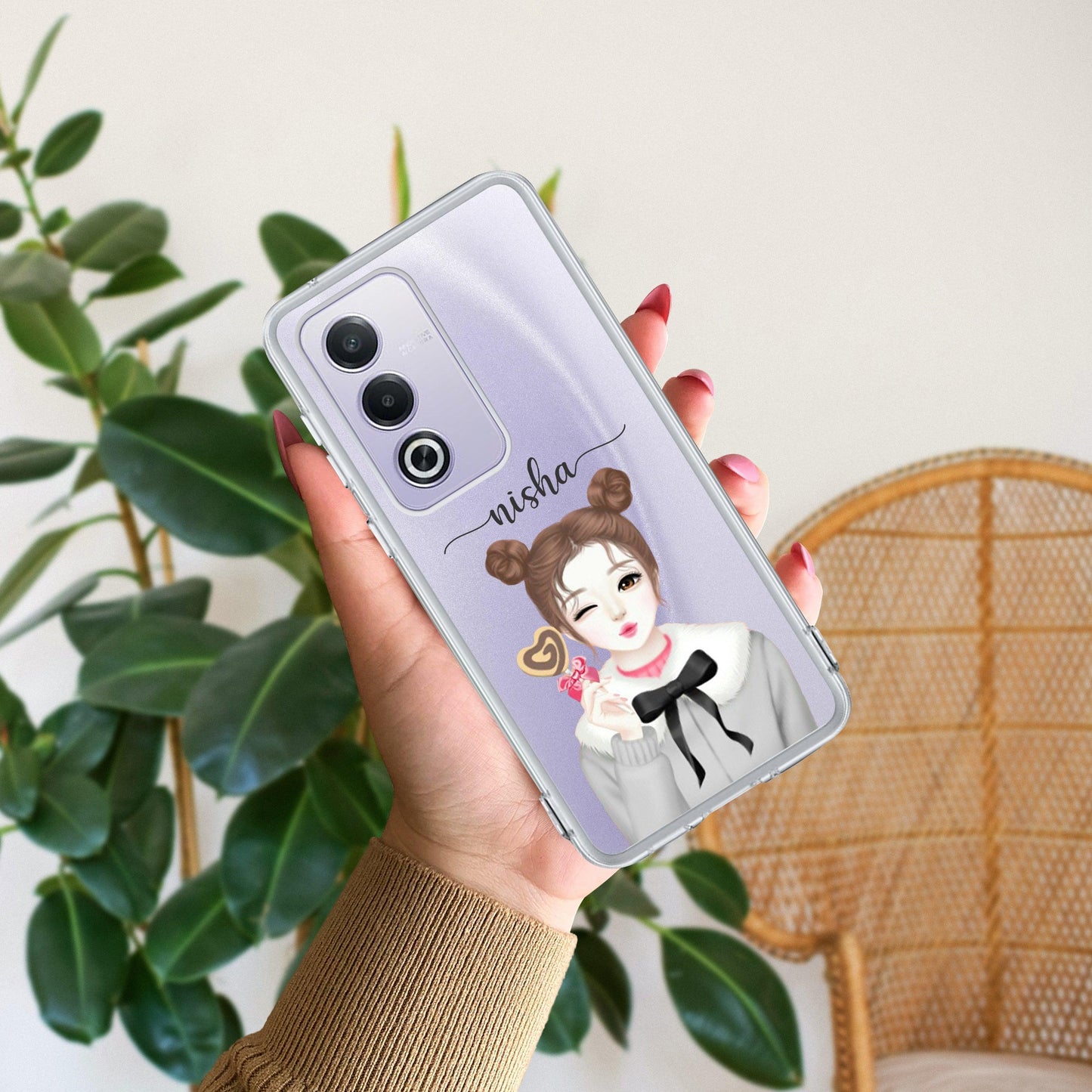 Candy Wink Customize Transparent Silicon Case For Oppo