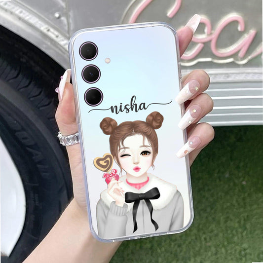 Candy Wink Customize Transparent Silicon Case For Samsung