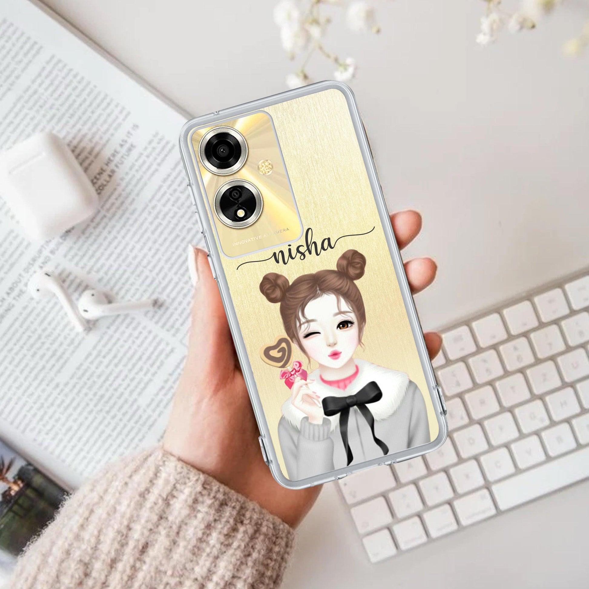 Candy Wink Customize Transparent Silicon Case For Oppo - ShopOnCliQ