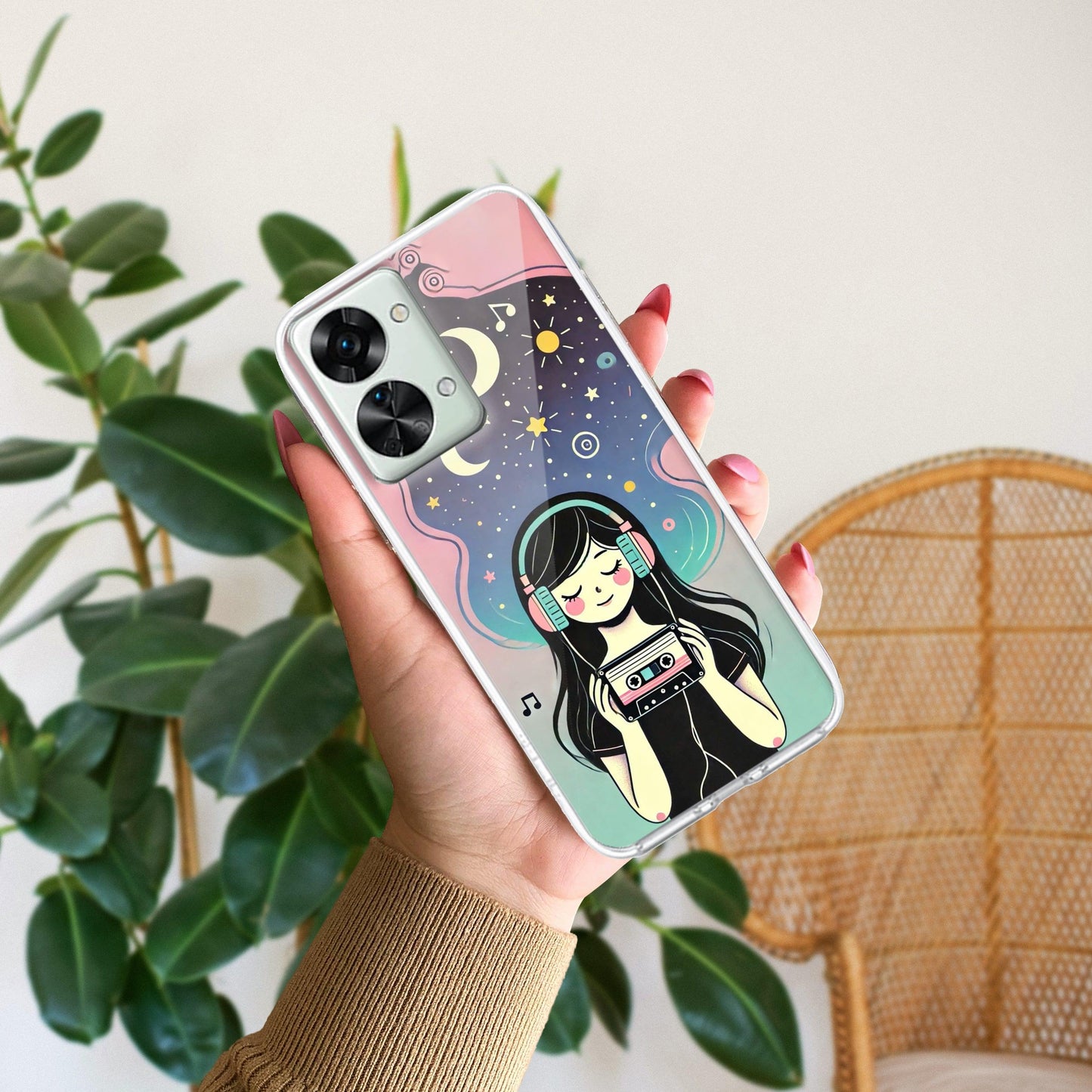 Luna Transparent Silicon Case For OnePlus