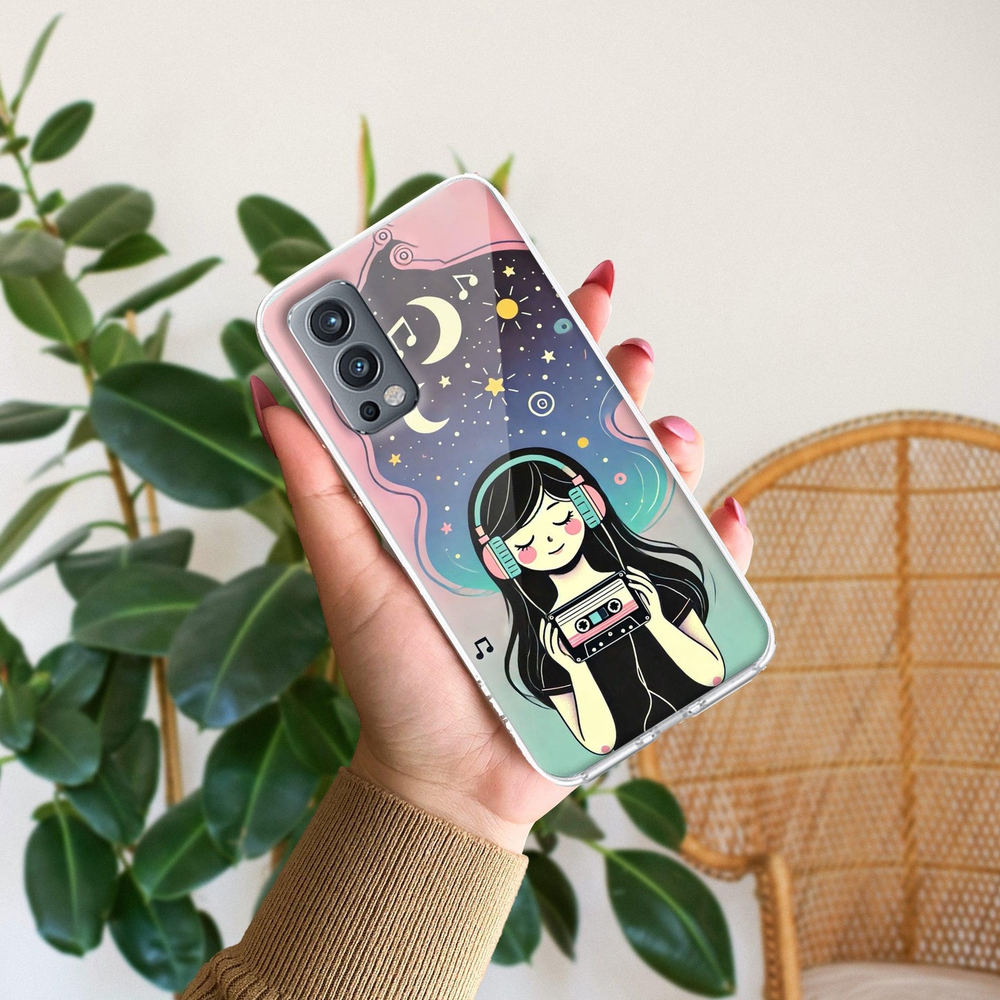 Luna Transparent Silicon Case For OnePlus