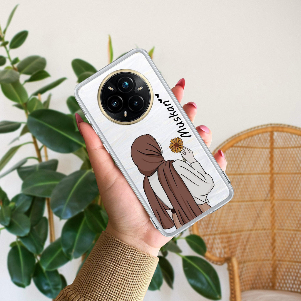 Personalized Hijab Girl Transparent Silicon Case V2 For Realme 12 Pro 5G