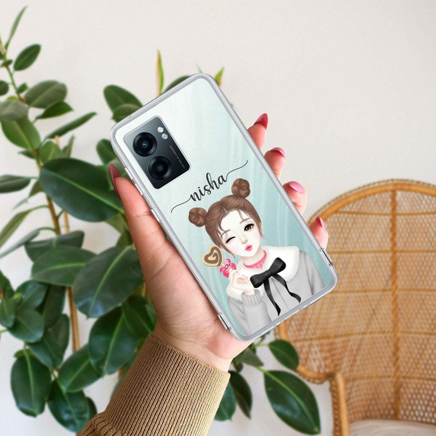 Candy Wink Customize Transparent Silicon Case For Realme/Narzo - ShopOnCliQ