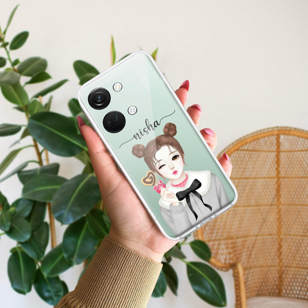 Candy Wink Customize Transparent Silicon Case For OnePlus - ShopOnCliQ