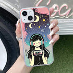 Luna Transparent Silicon Case For iPhone