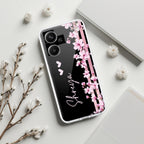 Pink Floral Customize Transparent Silicon Case For Redmi/Xiaomi - ShopOnCliQ