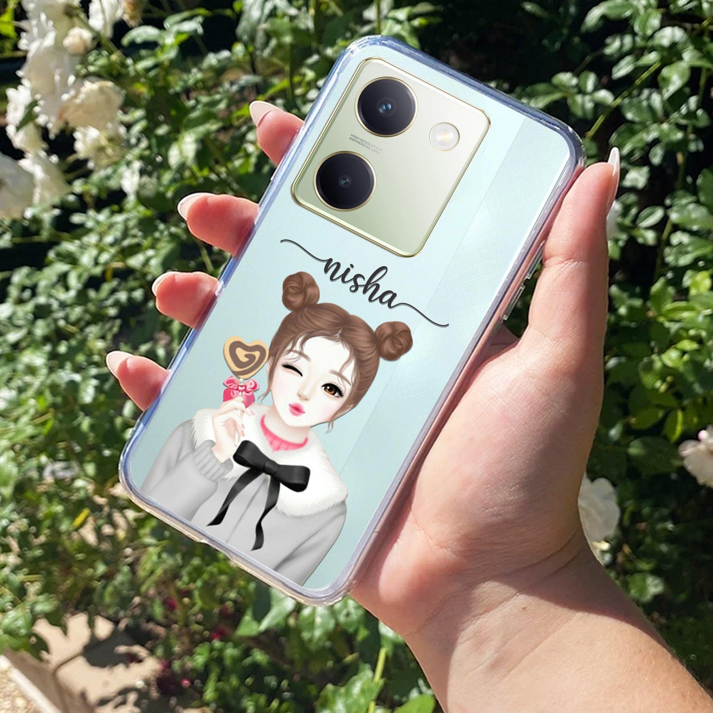 Candy Wink Customize Transparent Silicon Case For Vivo