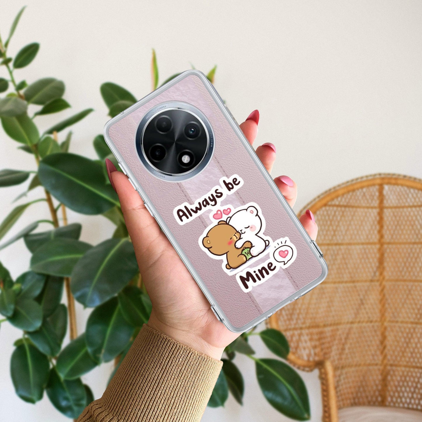 Cute Cuddle Bears Transparent Silicon Case For Oppo - ShopOnCliQ