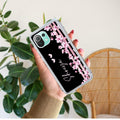 Pink Floral Customize Transparent Silicon Case For Mi 11 Lite / Xiaomi 11 Lite NE 5G