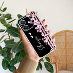 Pink Floral Customize Anti Yellow Case For Oppo A5 Pro 5G