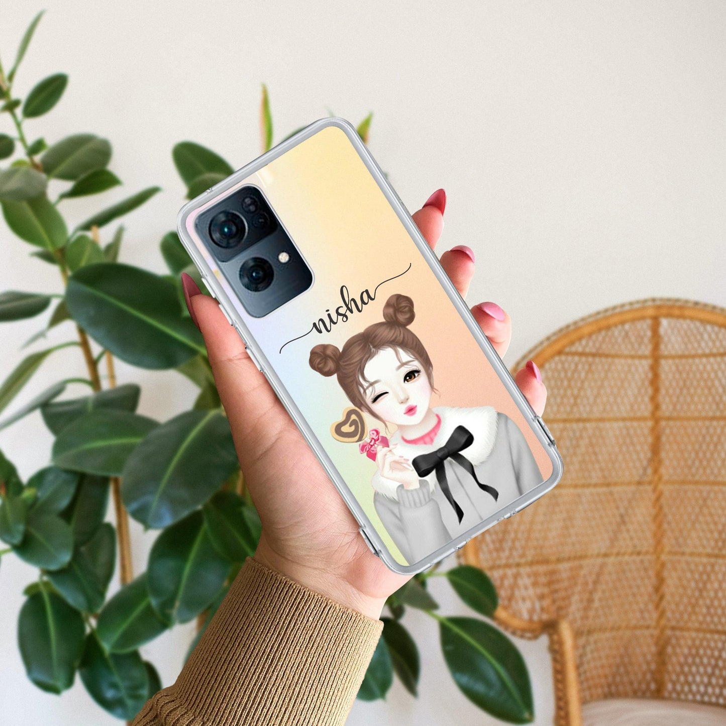 Candy Wink Customize Transparent Silicon Case For Oppo