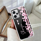 Pink Floral Customize Transparent Silicon Case For Redmi/Xiaomi - ShopOnCliQ