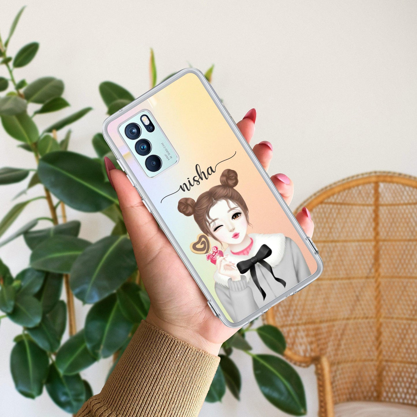 Candy Wink Customize Transparent Silicon Case For Oppo