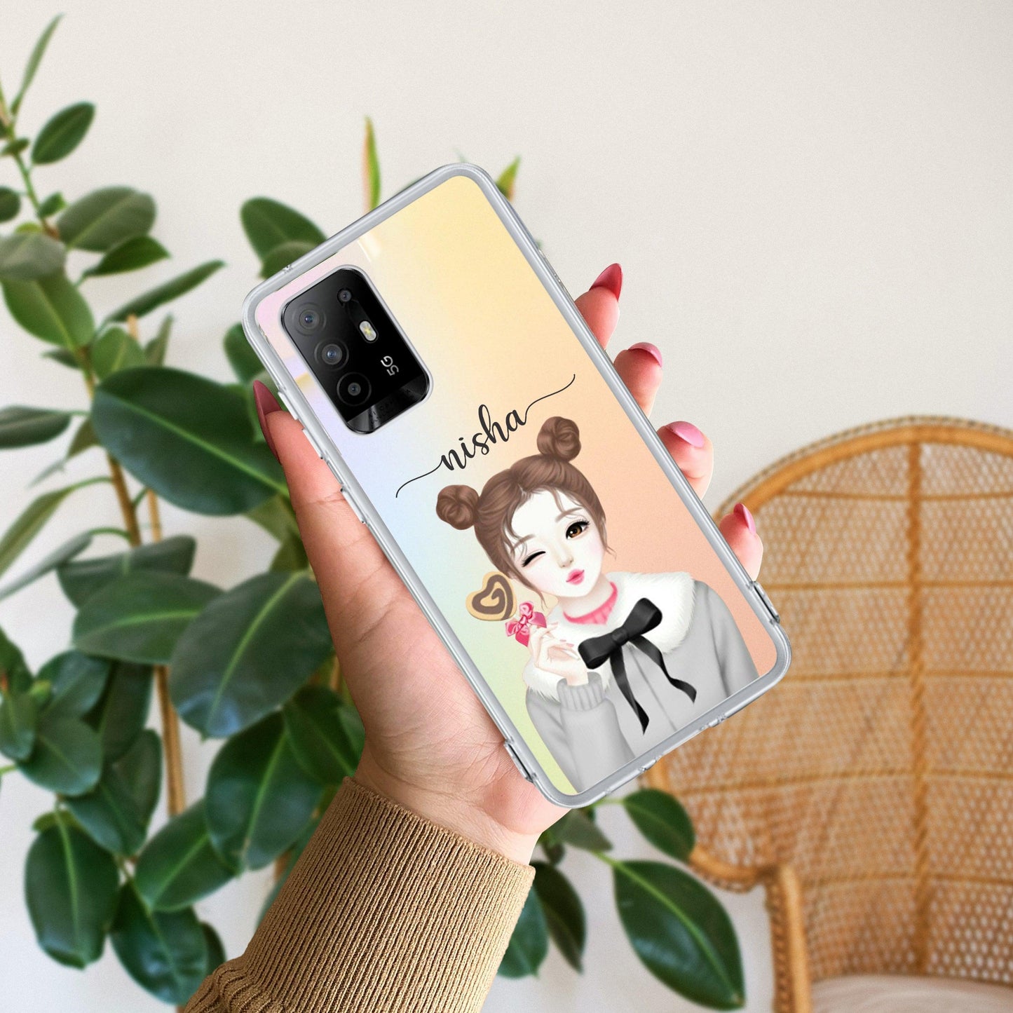 Candy Wink Customize Transparent Silicon Case For Oppo