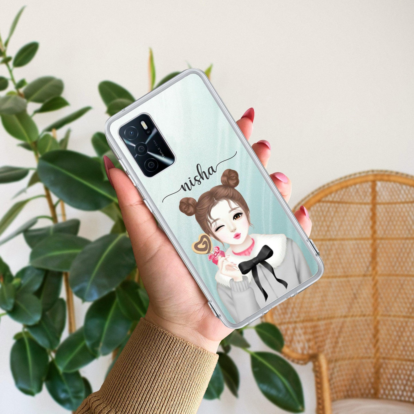 Candy Wink Customize Transparent Silicon Case For Oppo