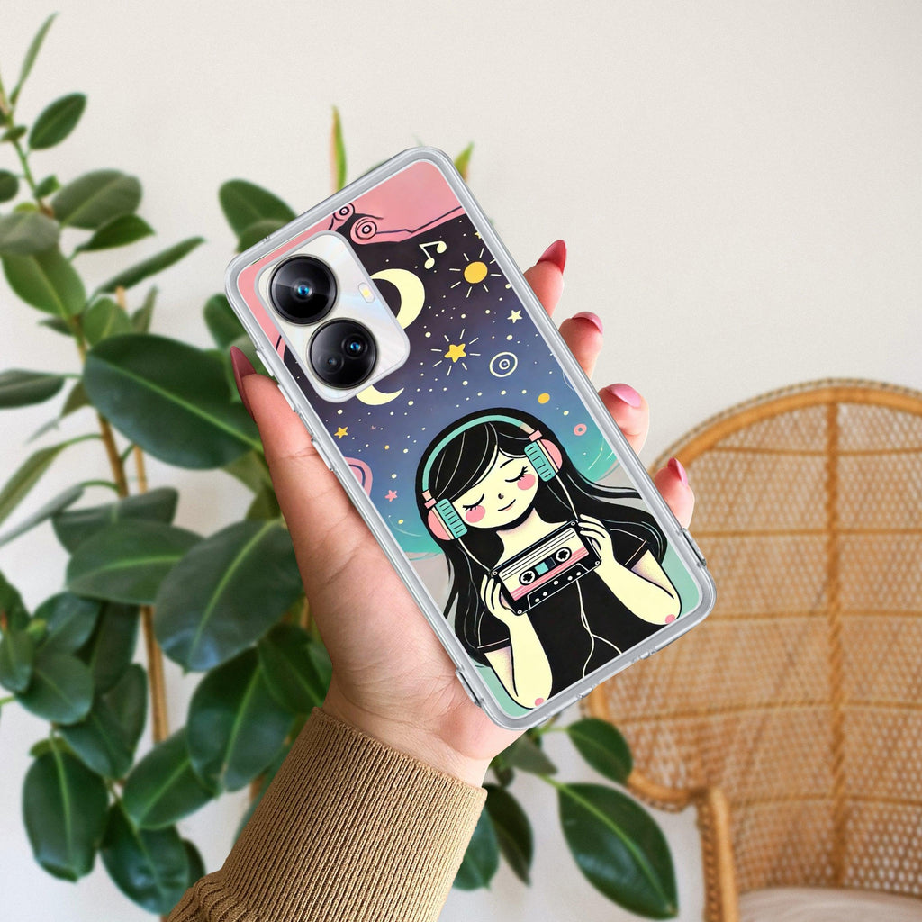 Luna Transparent Silicon Case For Realme Narzo 70x 5G