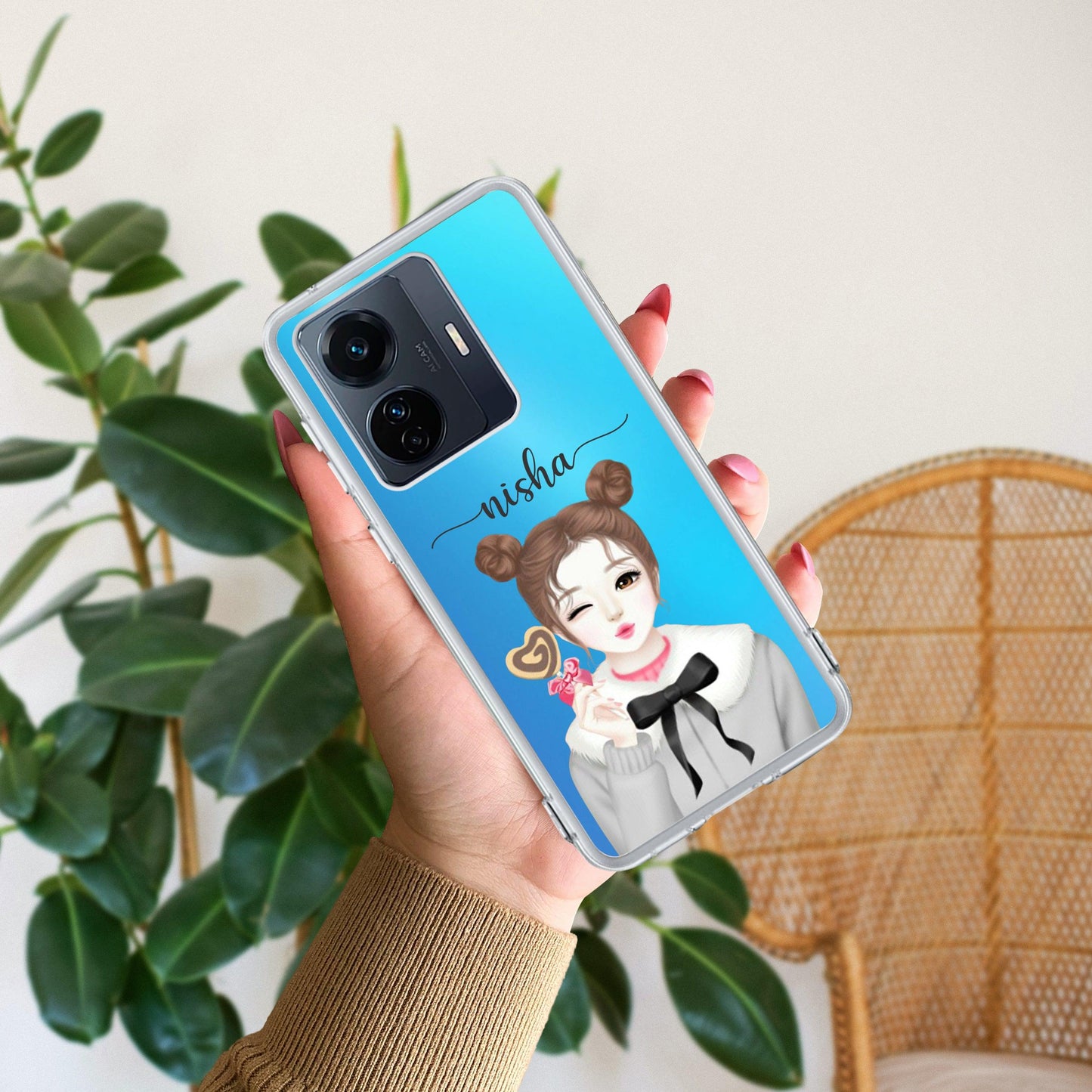 Candy Wink Customize Transparent Silicon Case For Vivo