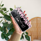 Pink Floral Customize Anti Yellow Case For OnePlus 10R 5G